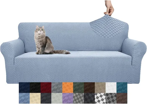Vista 67 de YEMYHOM Funda para sofá con diseño jacquard de alta elasticidad, funda para silla de sala de estar, a prueba de mascotas, perros y gatos