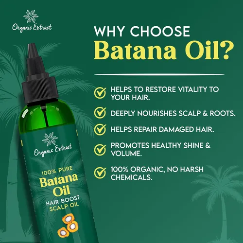 Vista 5 de Aceite de Batana – 4 fl oz / 4.0 fl oz – Aceite para el cabello de Honduras – Ayuda a nutrir profundamente el cuero cabelludo, fortalece, repara e
