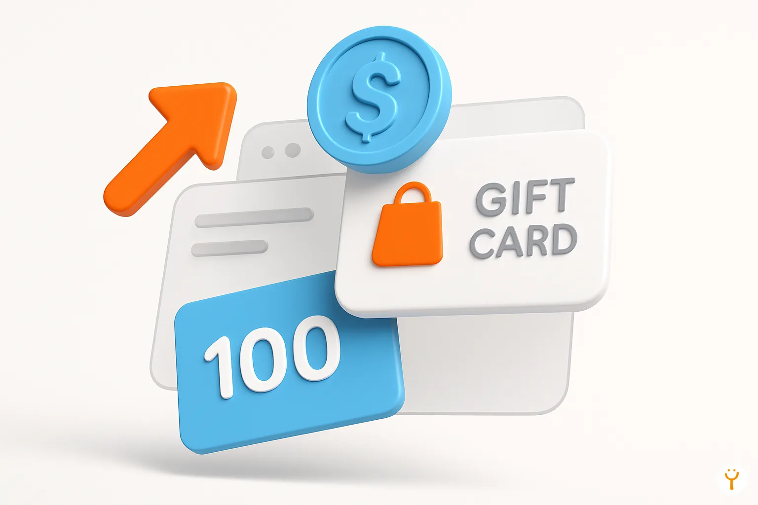 Gift card con valor estimado visible en pantalla